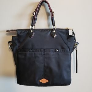 MZ Wallace, Andie Satchel, Black, red trim
